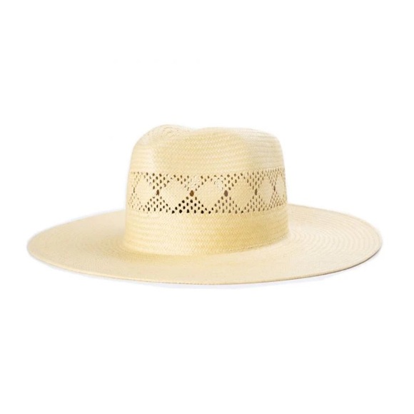 Brixton Accessories - Brixton Natural Straw Wide-Brim Fedora Hat